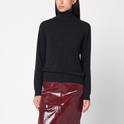 Grey turtleneck sweater in cashmere - P.A.R.O.S.H. - Modalova
