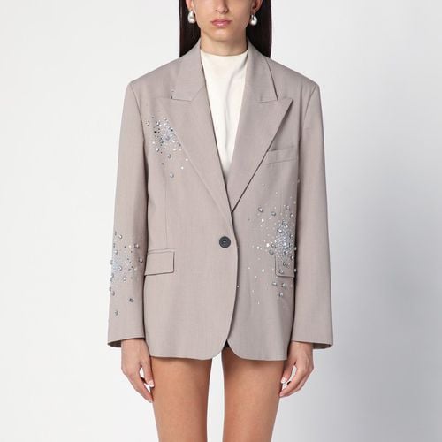 Single-breasted jacket with crystals - Des Phemmes - Modalova