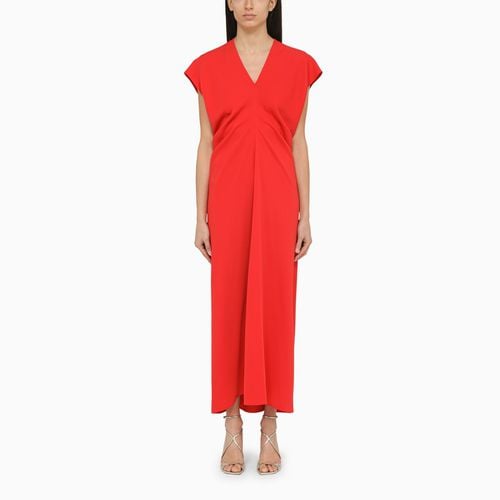 Red crêpe long dress - P.A.R.O.S.H. - Modalova