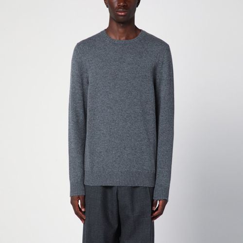 Grey crew-neck sweater in cashmere - Drumohr - Modalova