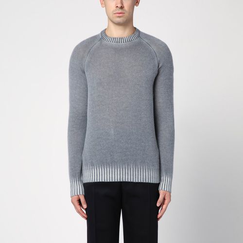 Grey cashmere crew-neck jumper - Drumohr - Modalova