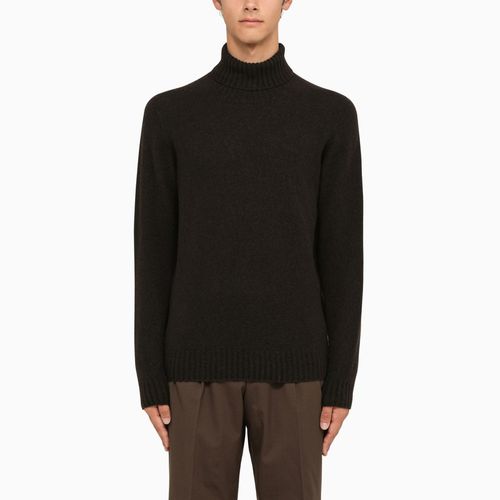 Brown wool turtleneck - Drumohr - Modalova