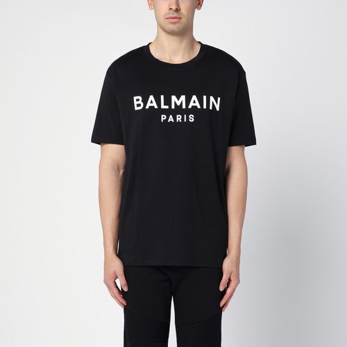 Cotton crew-neck T-shirt with logo - Balmain - Modalova