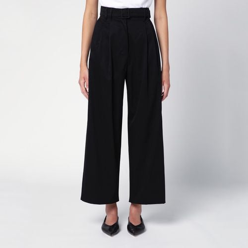 Weite schwarze Hose mit Gürtel - 'S Max Mara - Modalova