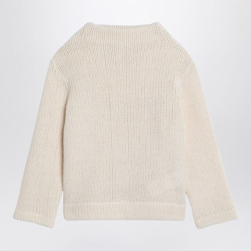 Ivory wool-blend jumper - Douuod - Modalova