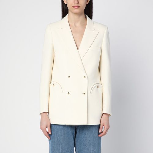 Cream double-breasted jacket in wool - Blazé Milano - Modalova