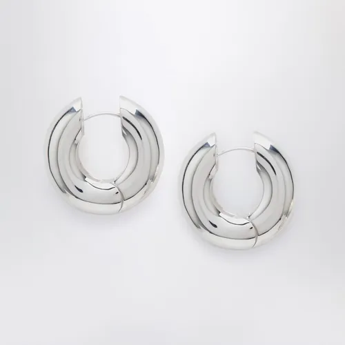 Devon Hoop silver earrings - éliou - Modalova