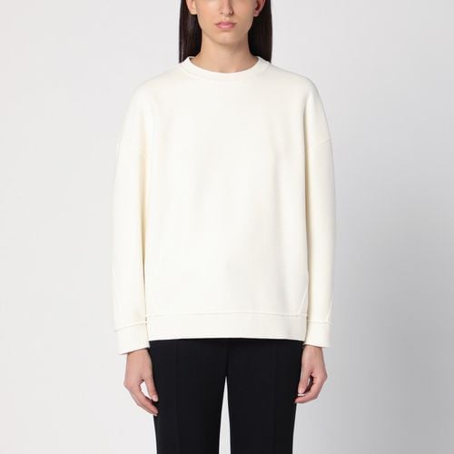 Ivory sweatshirt in wool and cashmere blend - Max Mara - Modalova