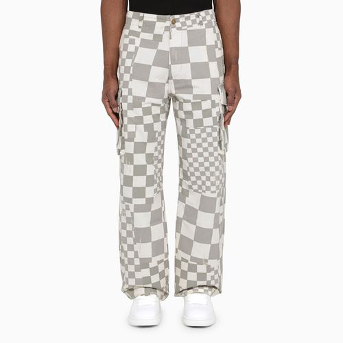 White and chequered cargo trousers - ERL - Modalova