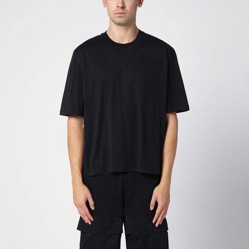 Organic cotton washed black T-shirt - Entire Studios - Modalova