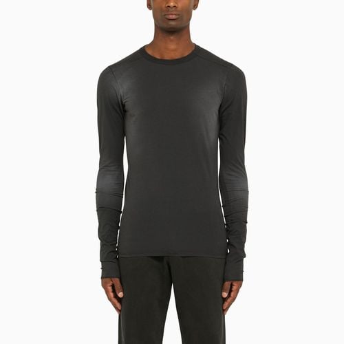 Washed-out black crew-neck T-shirt - Entire Studios - Modalova