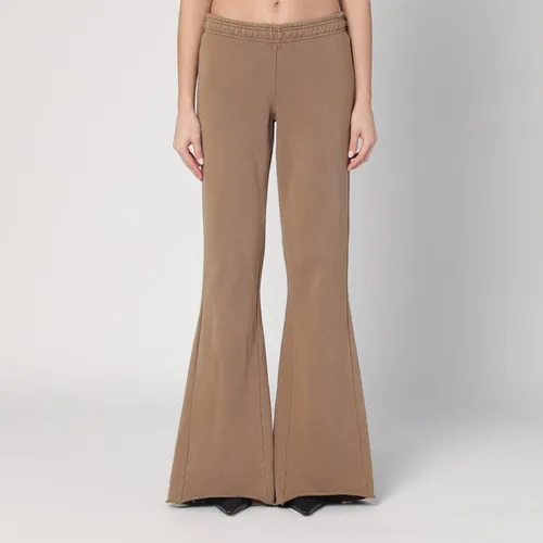 Cotton beige flared trousers - Entire Studios - Modalova