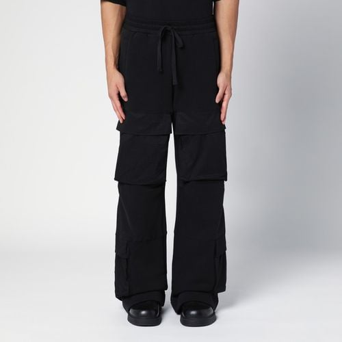 Organic cotton black cargo trousers - Entire Studios - Modalova