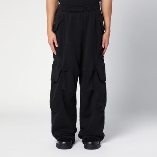 Organic cotton black cargo trousers - Entire Studios - Modalova