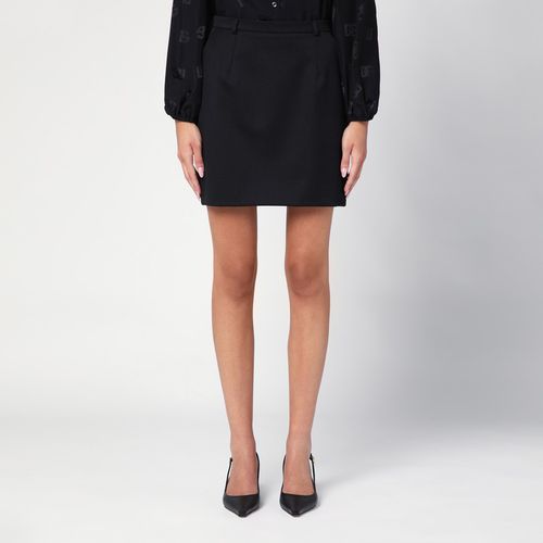 Black virgin wool miniskirt - Dolce&Gabbana - Modalova