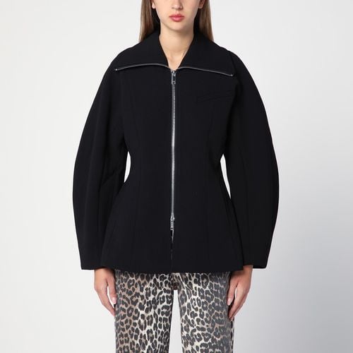 Black zip jacket - GANNI - Modalova