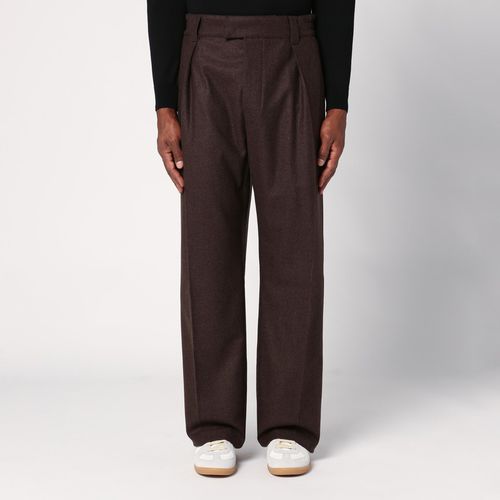 Brown wool and cashmere trousers - Loro Piana - Modalova