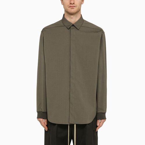 Cotton and wool oxford shirt Olive - Fear of God - Modalova