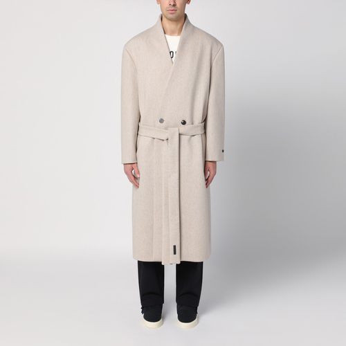 Beige mélange double-breasted coat - Fear of God - Modalova