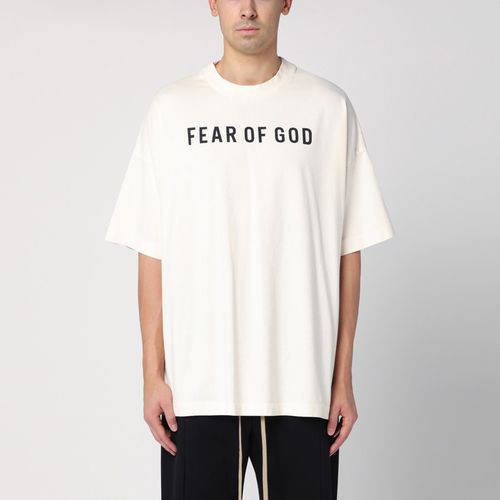 Cream-coloured T-shirt with logo - Fear of God - Modalova