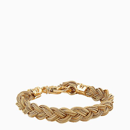 Gold plated woven bracelet - Emanuele Bicocchi - Modalova