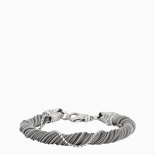 Torsion bracelet in silver - Emanuele Bicocchi - Modalova