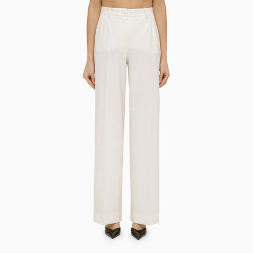 White wool trousers - Dolce&Gabbana - Modalova