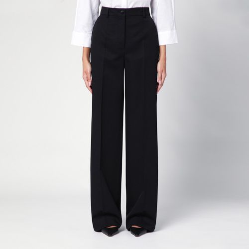 Black wool flared trousers - Dolce&Gabbana - Modalova