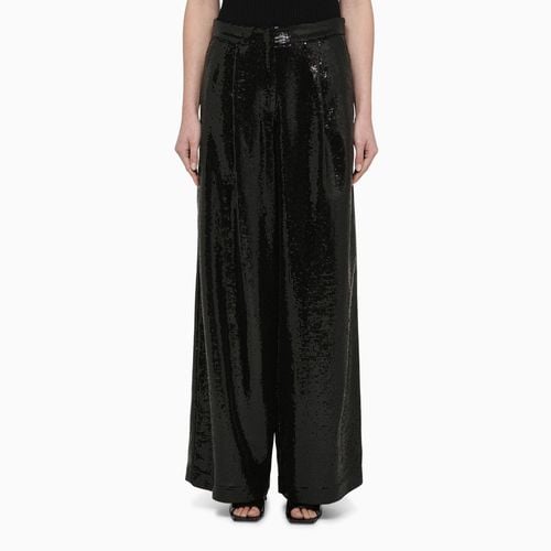 Wide trousers with micro sequins - Federica Tosi - Modalova