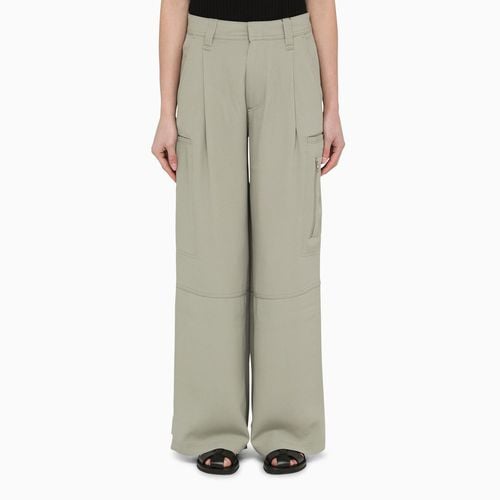 Acetate and viscose wide trousers - Ami Paris - Modalova