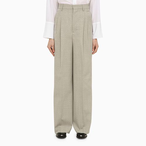 Light grey wool trousers - Ami Paris - Modalova