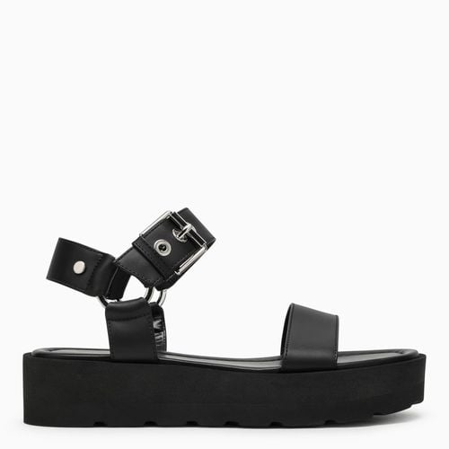 Black leather sandal - Gianvito Rossi - Modalova