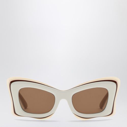 Butterfly /beige acetate sunglasses - Loewe - Modalova