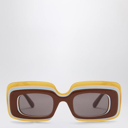 Multicoloured rectangular acetate sunglasses - Loewe - Modalova