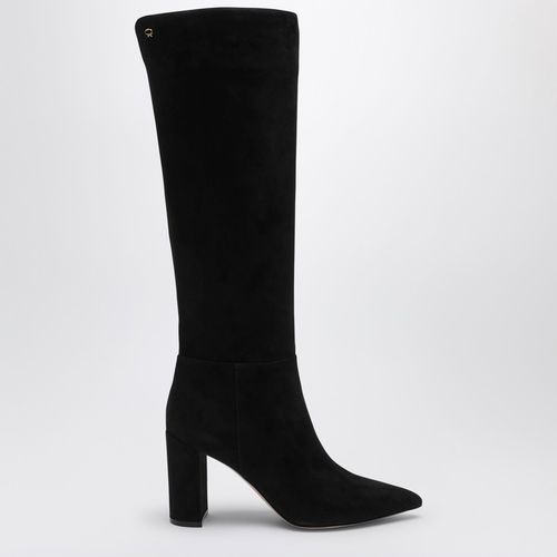 Piper Boot 85 black suede - Gianvito Rossi - Modalova