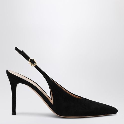 Black suede high slingback Robbie - Gianvito Rossi - Modalova