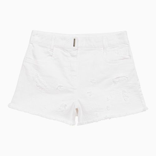 White cotton shorts with wear - Givenchy - Modalova