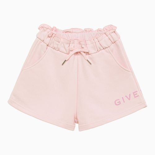 Pink cotton blend short with logo - Givenchy - Modalova