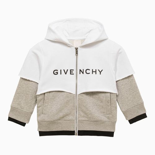 White/grey cotton blend hoodie - Givenchy - Modalova