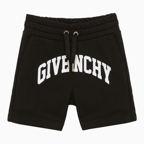 Black cotton blend short with logo - Givenchy - Modalova