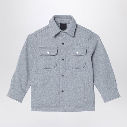 Grey cotton blend shirt jacket - Givenchy - Modalova