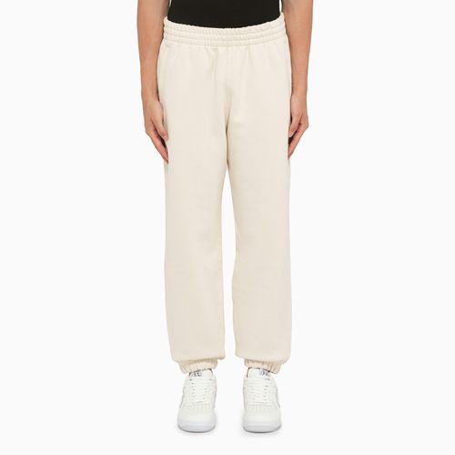 Ivory-coloured cotton stretch joggers - adidas Originals - Modalova