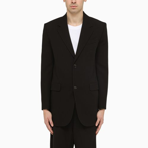 Black wool single-breasted jacket - Ami Paris - Modalova