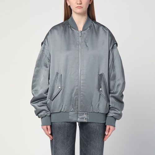 Grey zipped over bomber jacket - HALFBOY - Modalova