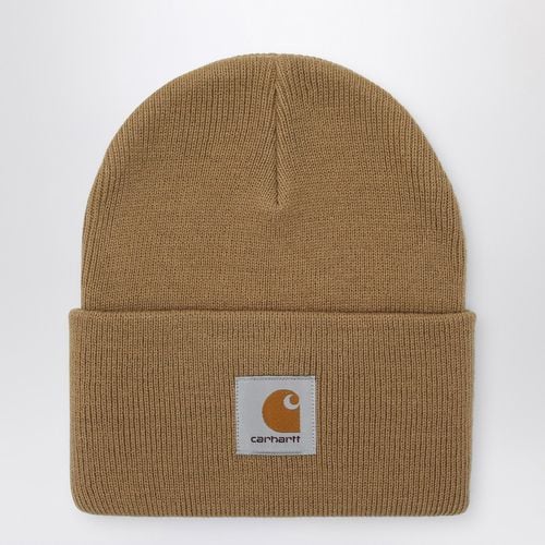 Cuffia beige con patch logo - Carhartt WIP - Modalova