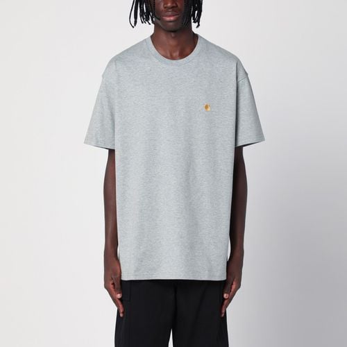 Grey Heather/Gold S/S Chase T-Shirt aus Baumwolle - Carhartt WIP - Modalova