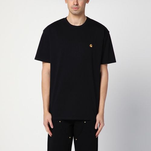 S/S Chase Black Cotton T-Shirt - Carhartt WIP - Modalova