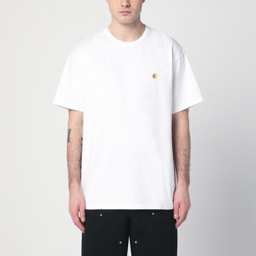 S/S Chase T-Shirt bianca in cotone - Carhartt WIP - Modalova