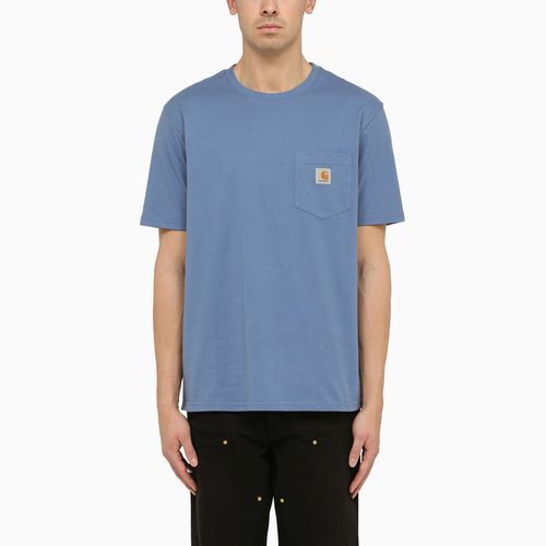 Light blue S/S Pocket T-Shirt - Carhartt WIP - Modalova