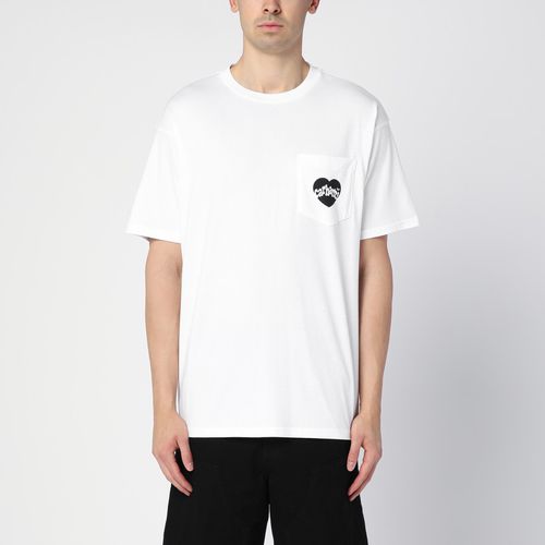 S/S Amour Pocket T-Shirt bianca in cotone - Carhartt WIP - Modalova